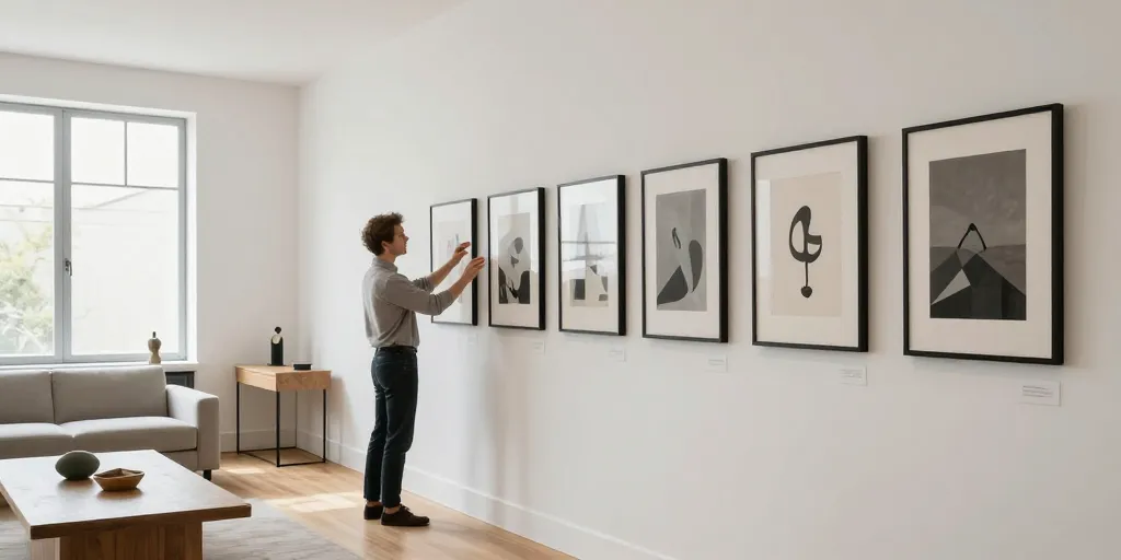 Salon, bureau, galerie : l’art d’exposer sans alourdir