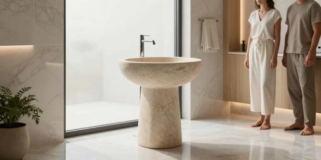 vasque salle de bain en pierre