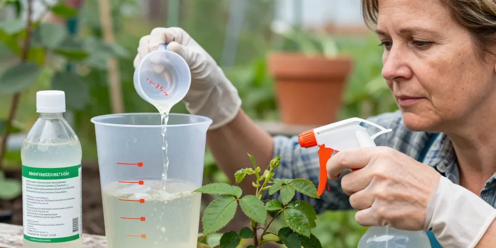 Anti-puceron naturel vinaigre blanc dosage : la méthode 1 à 3 cuillères/L