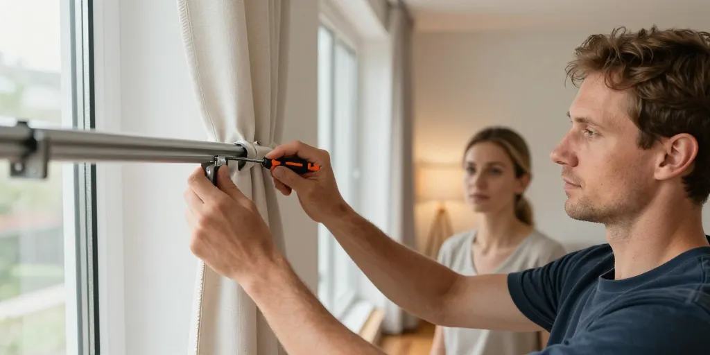 comment faire un rideau coulissant