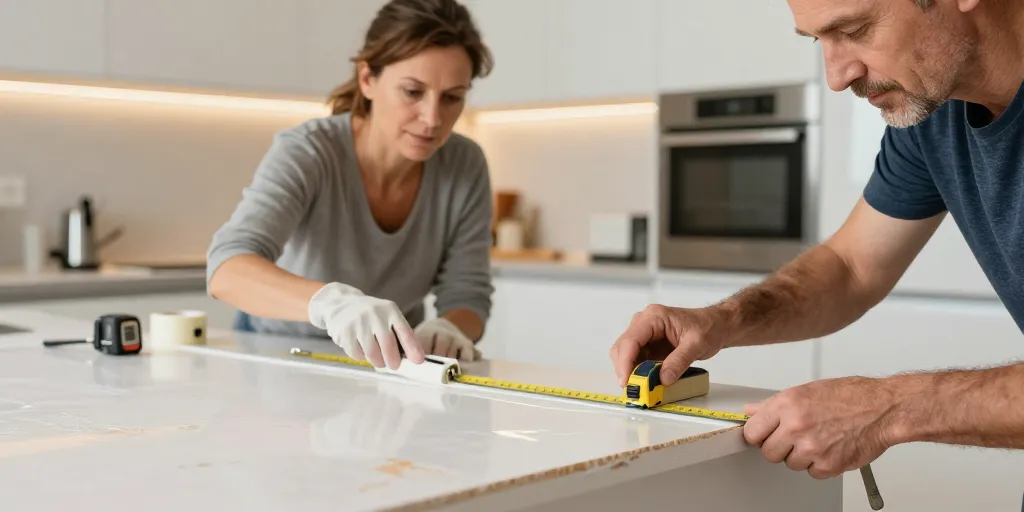 comment rénover plan de travail cuisine