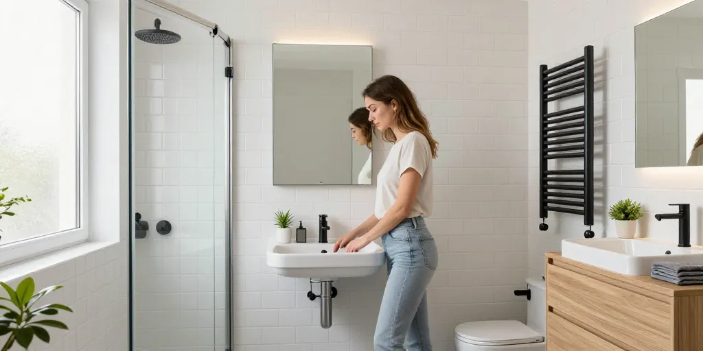 Déco petite salle d eau : la solution pour gagner de l’espace ?