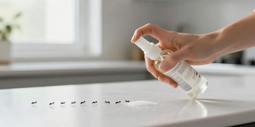 est-ce que le vinaigre blanc tue les fourmis