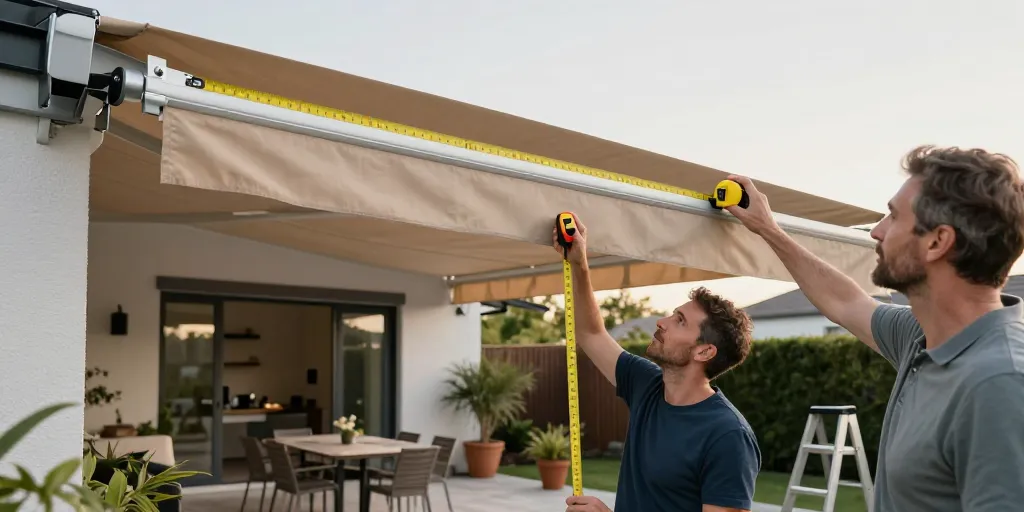 Hauteur store banne : la hauteur idéale selon l’avancée ?