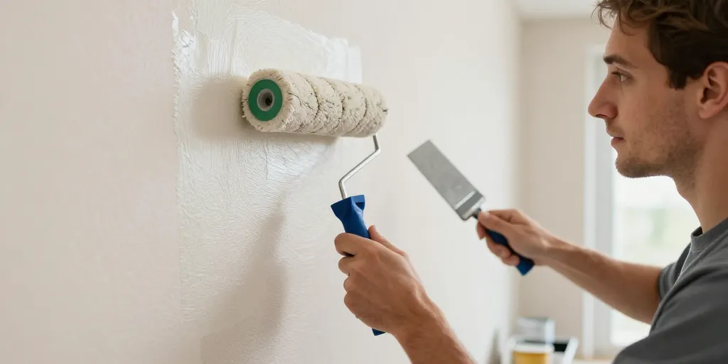 Peindre sur du papier peint vinyl : Le procédé en 4 étapes fiable