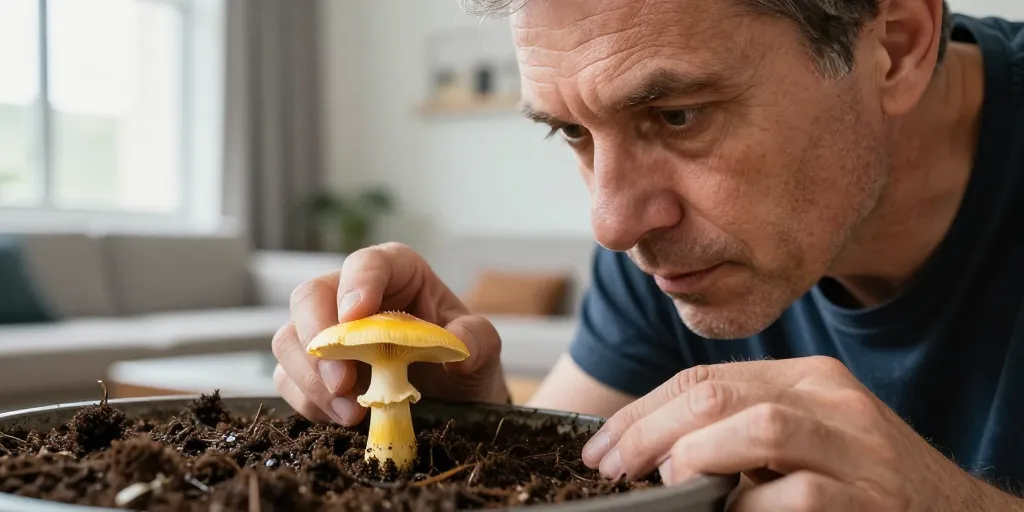 Champignon qui pousse dans le terreau : le risque est-il réel ?