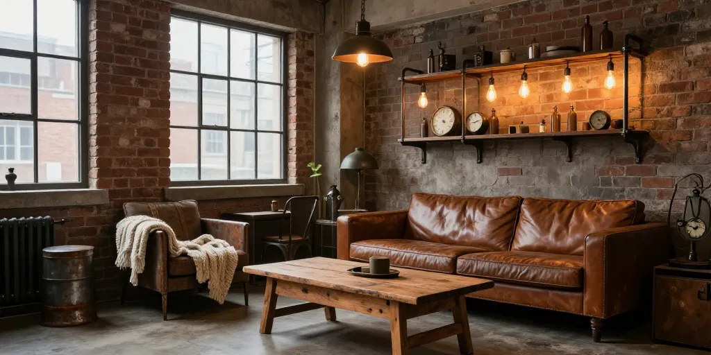 Déco petit salon industriel : comment créer une ambiance loft chaleureuse ?
