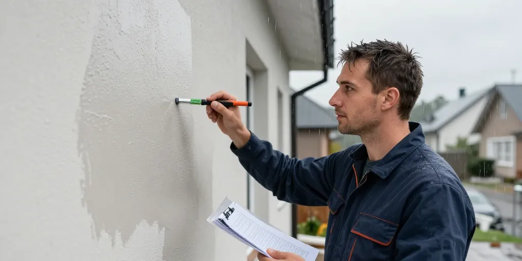 temps séchage crépi extérieur pluie