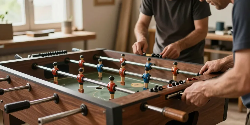 Rénover un baby-foot ancien : redonner vie à une pièce de caractère
