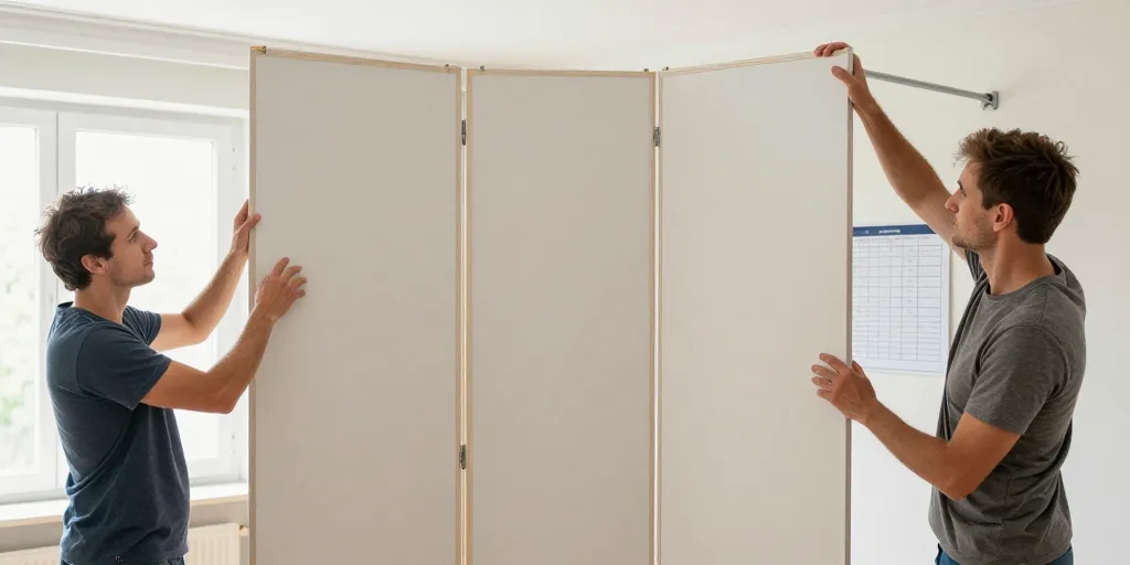 Séparer une chambre en deux sans percer : le vrai coût caché et comment l’éviter