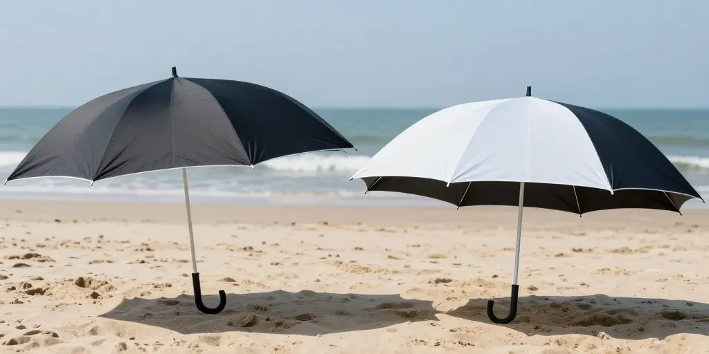 quelle couleur parasol protège mieux du soleil
