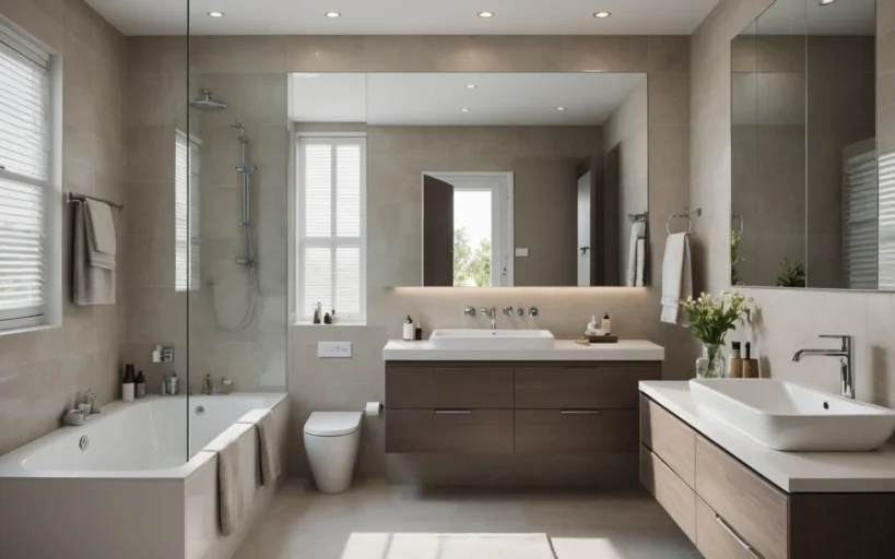 agrandir visuellement une petite salle de bain