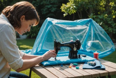 comment coudre une bâche à bulle