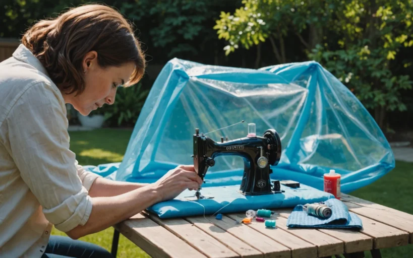 comment coudre une bâche à bulle