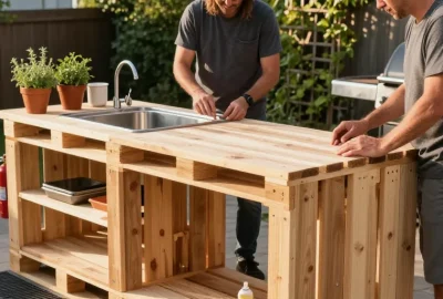 cuisine en bois de palette