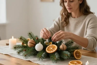 diy centre de table noel