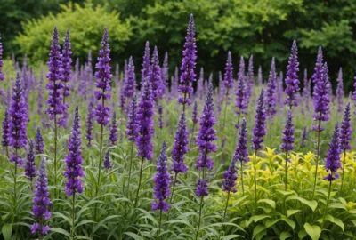 vivaces à fleurs violettes