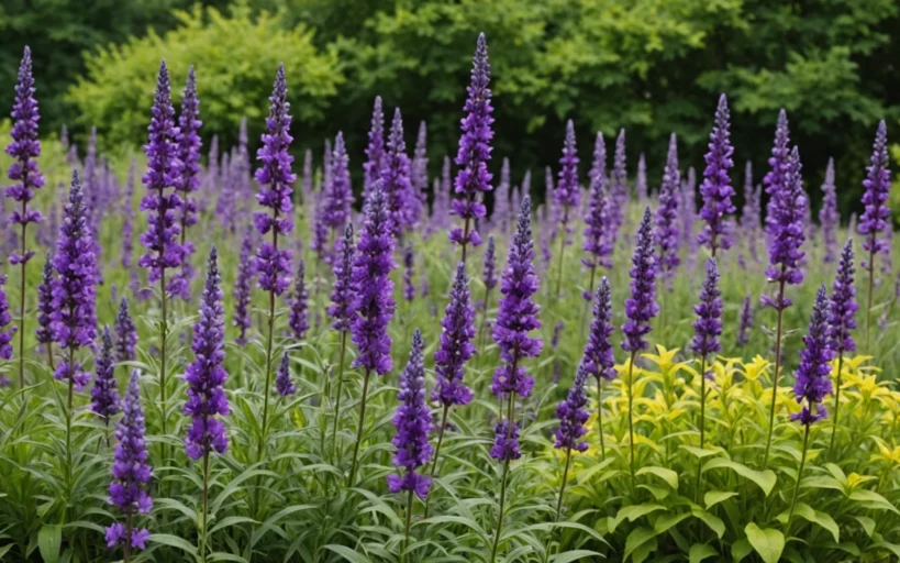 vivaces à fleurs violettes
