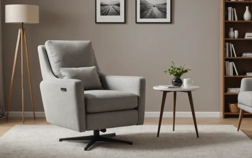 fauteuil moderne avec repose-pied