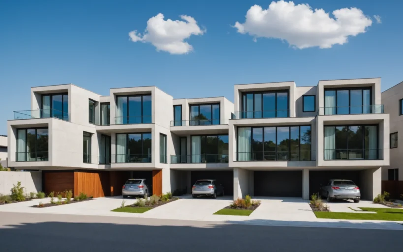 maisons modernes avec toit plat