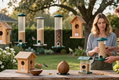 mangeoire oiseaux - action
