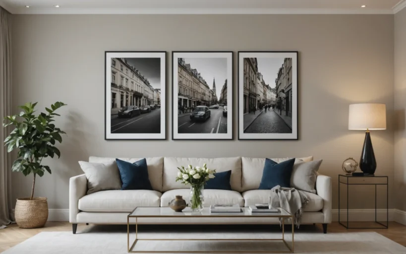 moulure pour accrocher des photos