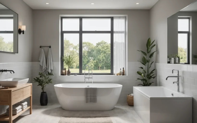 baignoire-douche pour petite salle de bain
