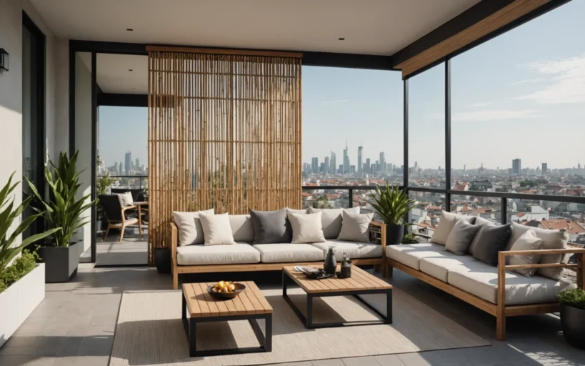 pare-vue pour terrasse sans perçage